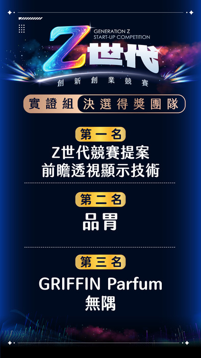【活動公告】Z世代決賽排名公告圖片